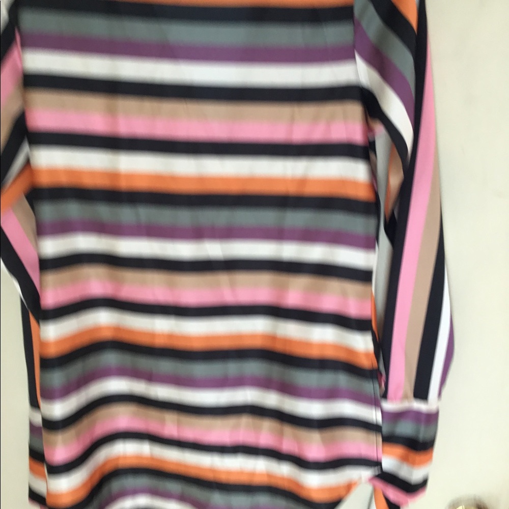 Stripe Polyester Blouse, - image 7